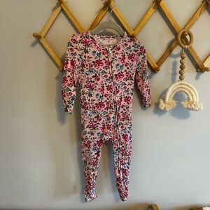 Posh Peanut Pink Floral Footie